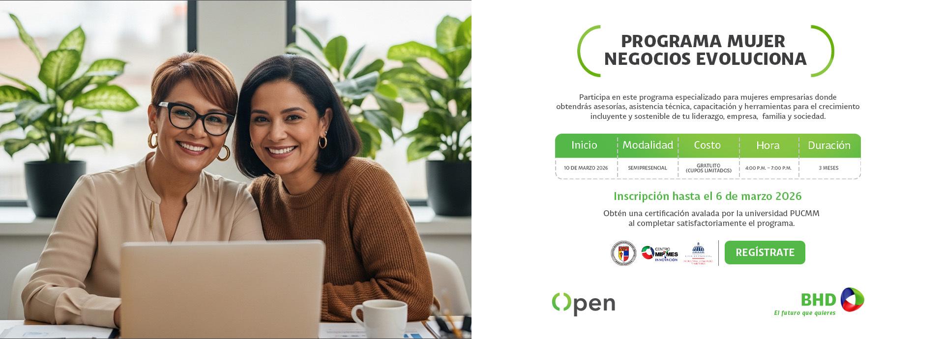 Programa Mujer Negocios Evoluciona